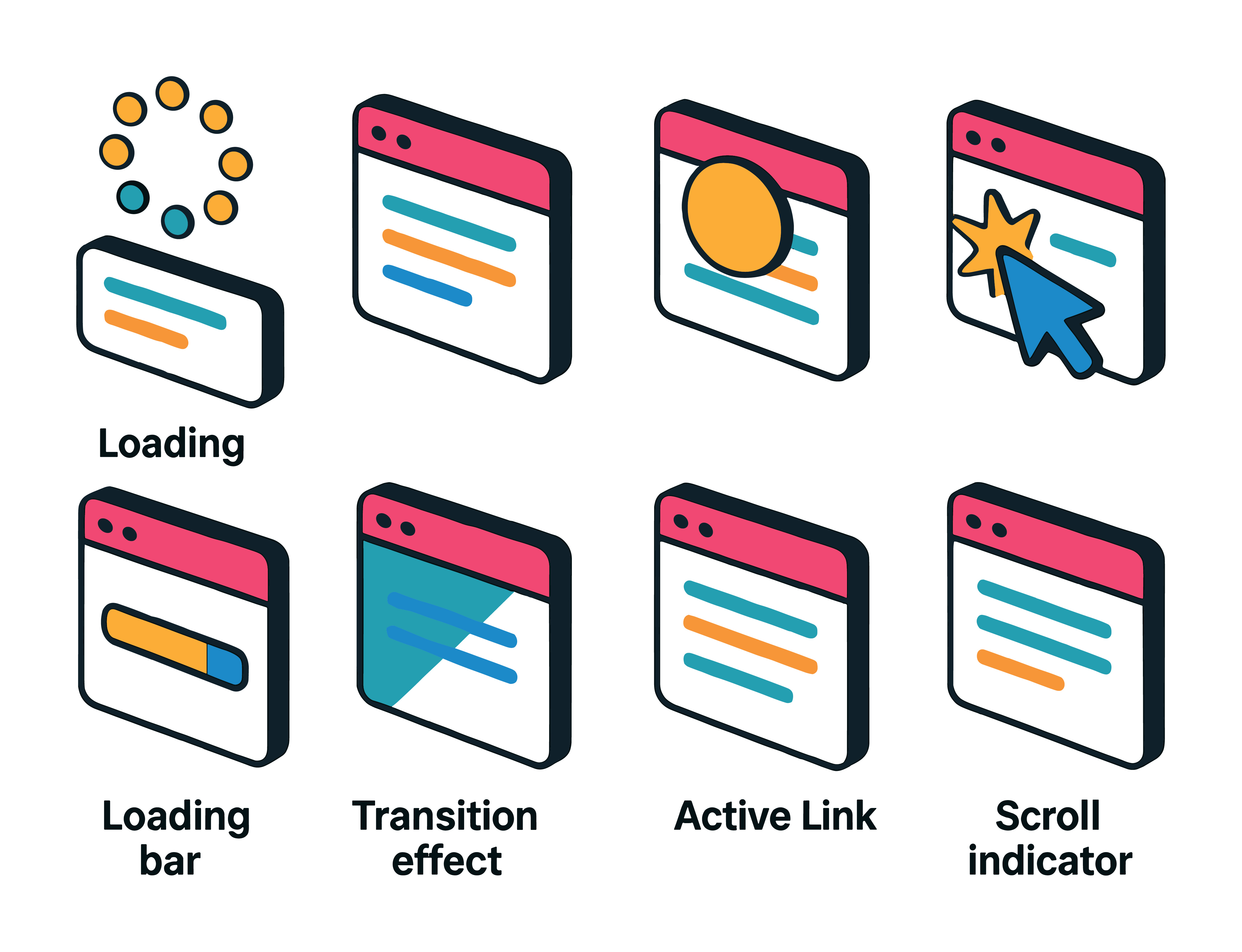 Motion transition graphics